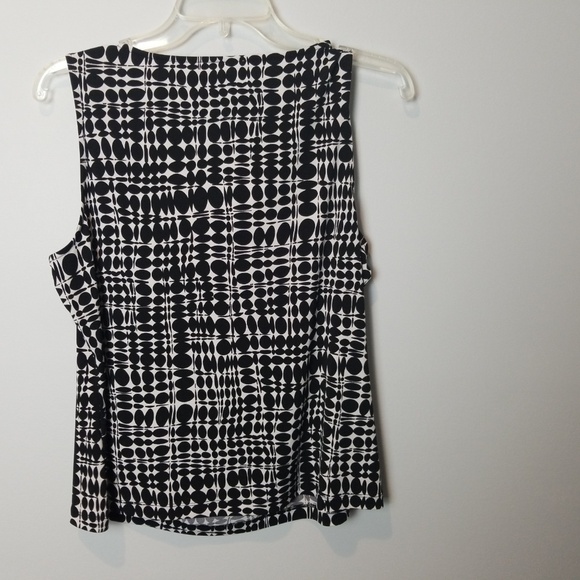 Calvin Klein Drape Neck Tank Top Shell - Picture 4 of 4